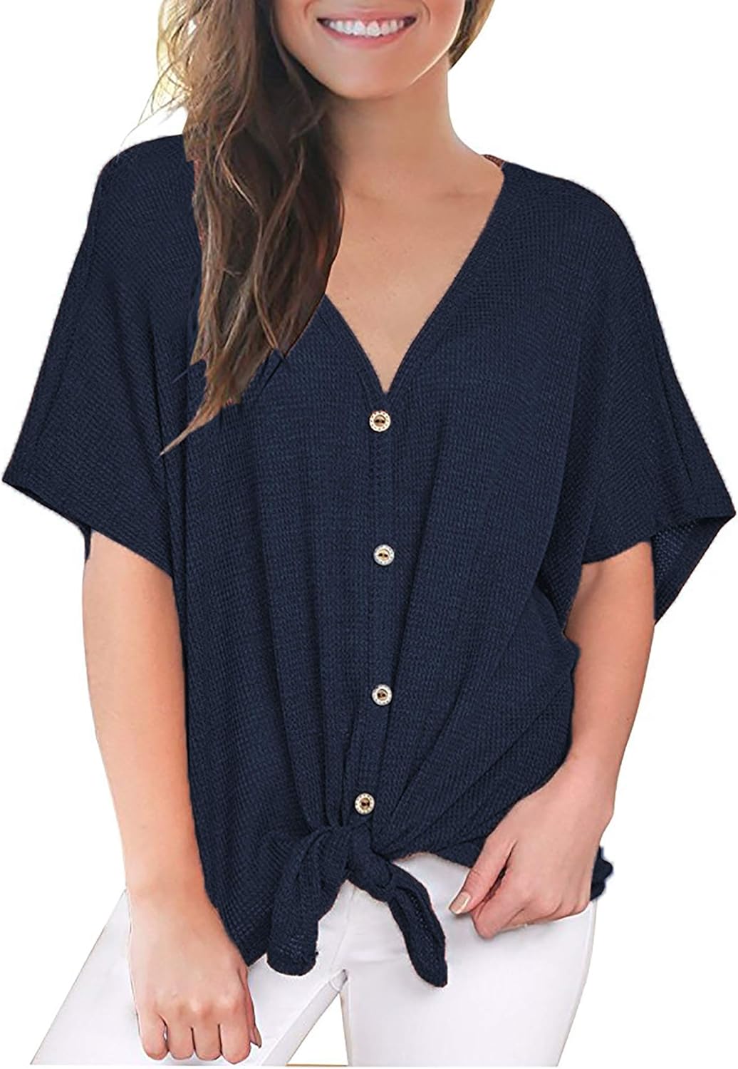 women's short sleeve casual tops