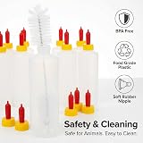 Hemoton 5 Sets Lamb Feeding Bottle 400ml with Extra Nipples for Lambs Pets view 8