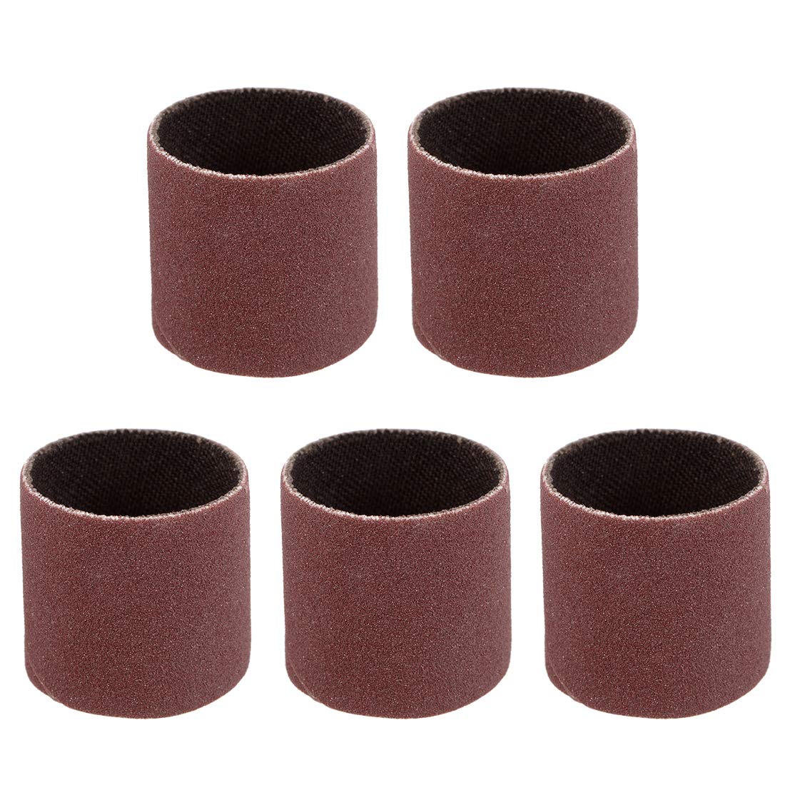 sourcing map 1 Inch x 1 Inch Sanding Sleeves 240 Grits Sandpapers Band Drums 5 Pcs