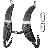 Pitozer Shoulder Strap Backpack Straps Replacement with Phone Holder | Shoulder Straps for Bags Padded Back Pack Replacement Adjustable Carrying Strap with Clip for Backpack/Dry Bag/Sprayer