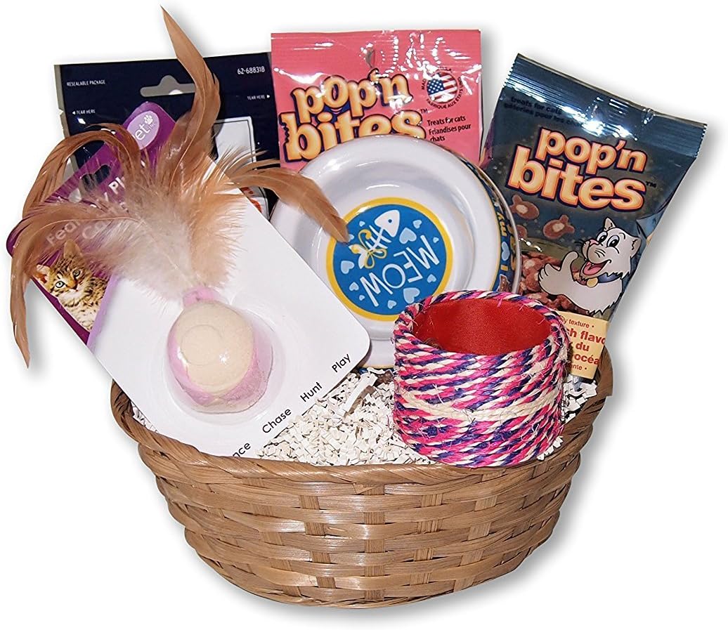 Cat Toy Snack Gift Basket Set (Large)
