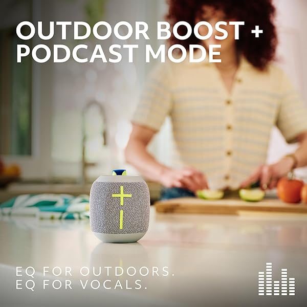 ULTIMATE EARS WONDERBOOM 4 OUTDOOR SPEAKERS BLUETOOTH WATERPROOF WITH BIG BASS & 360-DEGREE SOUND, DUSTPROOF FLOATING WIRELESS SPEAKER, 131FT RANGE – BLUE