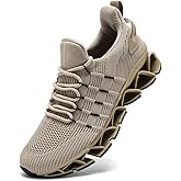 Mens Slip On Walking Shoes Blade Non Slip Tennis Running Shoes Lightweight Workout Breathable Mesh Fashion Sneakers