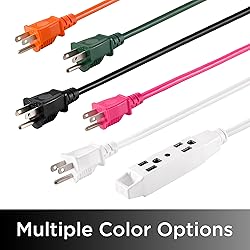 UltraPro 25 Ft Indoor Extension Cord 3 Outlet
