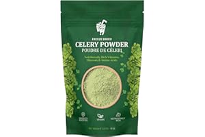 FzyEzy Freeze-Dried Celery Powder – 100% Real, Non-GMO, Vegan, Gluten-Free Superfood | Rich in Fiber & Antioxidants | Detox &