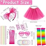 Ronilp 80s Fancy Dress Women Neon Party Costume Accessories Set Tutu Leg Warmers view 4