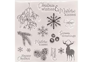 Clear Scrapbooking Stamp Christmas Decorative for Card Making Photo Album Journal Planner Invitation Decoration Seal