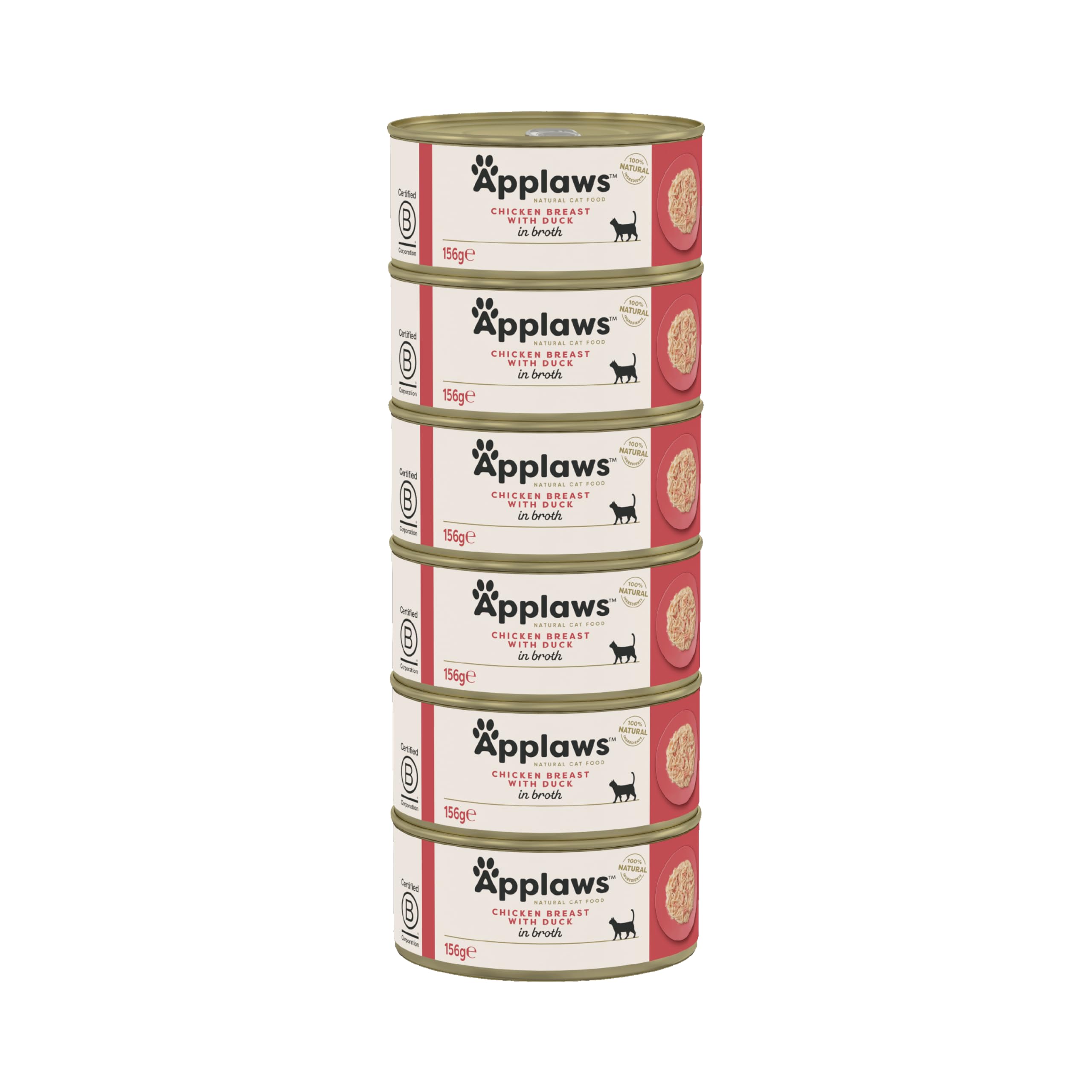 Applaws Cat Tin 156g Chicken and Duck 6x156