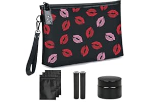 HOMEAL Smell Proof Bag - Odor Proof Pouch, Stash Box & Case Kit for Women