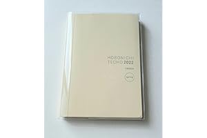 PENNY AND MOON A5 Clear Planner Cover, Fits A5 Hobonichi Techo Full Year, A5 Common Planner Full Year, A5 Stalogy Full Year