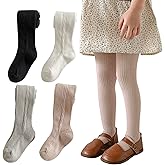 Baby Girl Cable Knit Leggings Stocking Tights Footed Pants Toddler Kids Cotton Warm Pantyhose 1-8Years