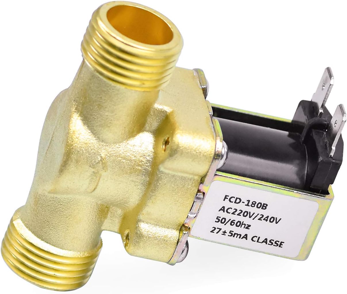 Électrovanne Automatique 2 Voies Normalement Fermée En Laiton – Pour Régulation De Débit Eau Ou Air Jusqu’à 8 Bar