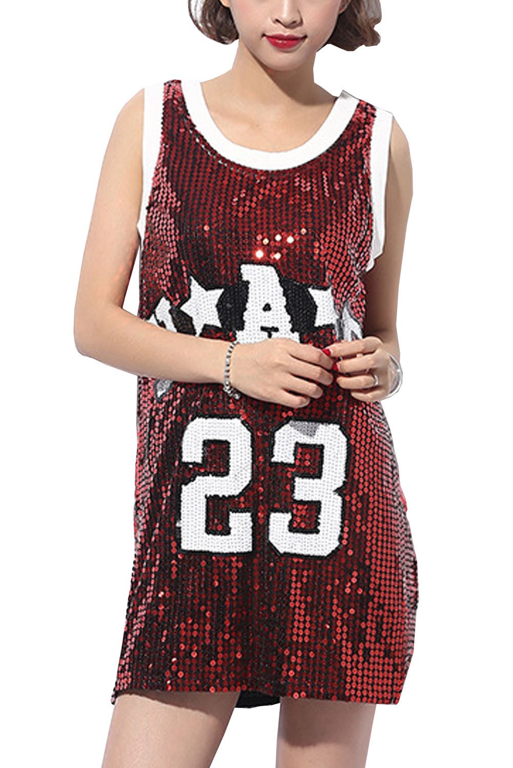 Crazy Womens Hip Hop Jazz Baseball Sequins Vests Jersey T | Desertcart Aruba