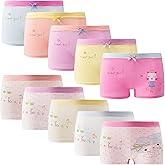 SYDMXWZ Girls Cotton Underwear Soft Boy Shorts Kids Boxer Briefs Panties(Pack of 5)