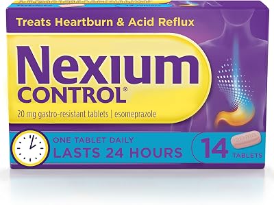 Nexium Control 20mg 14 gastro-resistant Tablets Esomeprazole