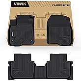 VIWIK Floor Liners for Honda CR-V 2023-2026 (Include Hybrid Models), All Weather Floor Mats Accessories TPE Custom 1st & 2nd Row Black