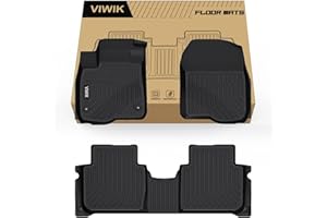 VIWIK Floor Liners for Honda CR-V 2023-2026 (Include Hybrid Models), All Weather Floor Mats Accessories TPE Custom 1st & 2nd Row Black