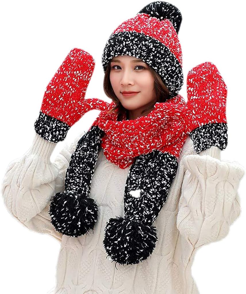 womens hat scarf and glove set