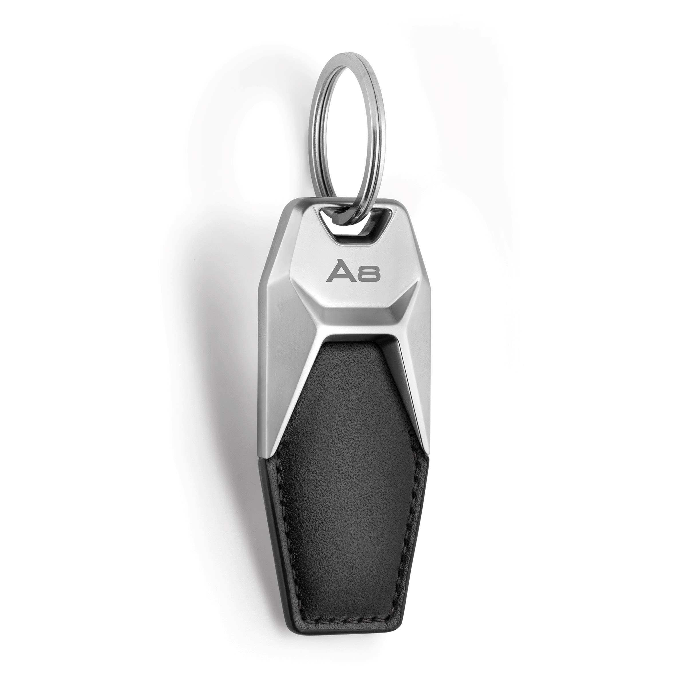 Audi collection 3181900608 Audi A8 Leather Keyring Black/Silver