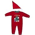 Just Love Christmas Coverall for Baby & Infant with Matching Santa Hat