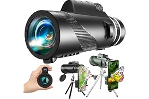 BARGAIN BURST 2024 Professional 80x100 Monocular-Telescope High Powered for Smartphone Monoculars for Adults High Definition Monocular Telescope for Stargazing Hunting Wildlife Bird Watching Travel Camping Hiking