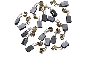 AUXBC 20Pcs Carbon Motor Brushes, 11mm x 8mm x 5mm Electric Tool Replacement Parts for Power Drills, Saws, Grinders, Vacuum Cleaners