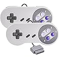 2 Pack Retro SNES Controller, kiwitatá Remote Wired Gamepad Controller Compatible with Original SNES Super Entertainment Game