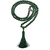 Green Jade Mala Neckalce - Harmony and Abundance - 8mm 108 Beads - Find Your Peace