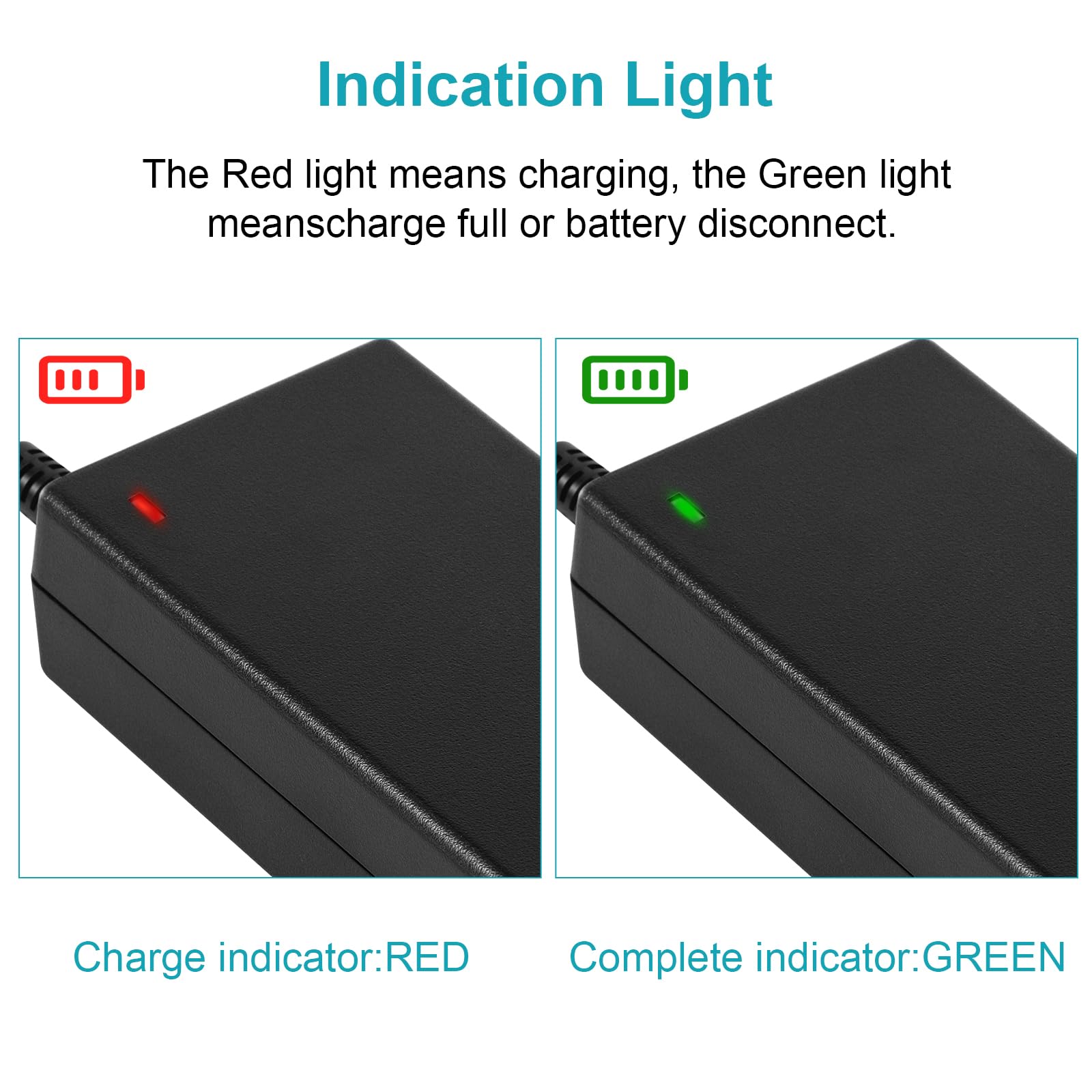 Fancy Buying 42V 2A Charger for Electric Scooter 36V 10S Lithium-ion Battery Pack Compatible with GOTRAX GXL V2, G2, G3, G4, Apex, Glider, XR Elite, XR Ultra 5.5 * 2.1mm Plug with a 5.5 * 2.5mm tip