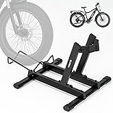 Favoto Bike Stand for E-Bikes, Road & Mountain Bicycles – Adjustable Indoor Floor Garage Storage Rack for 20"-29" Bikes and Fat Tires up to 4.0"