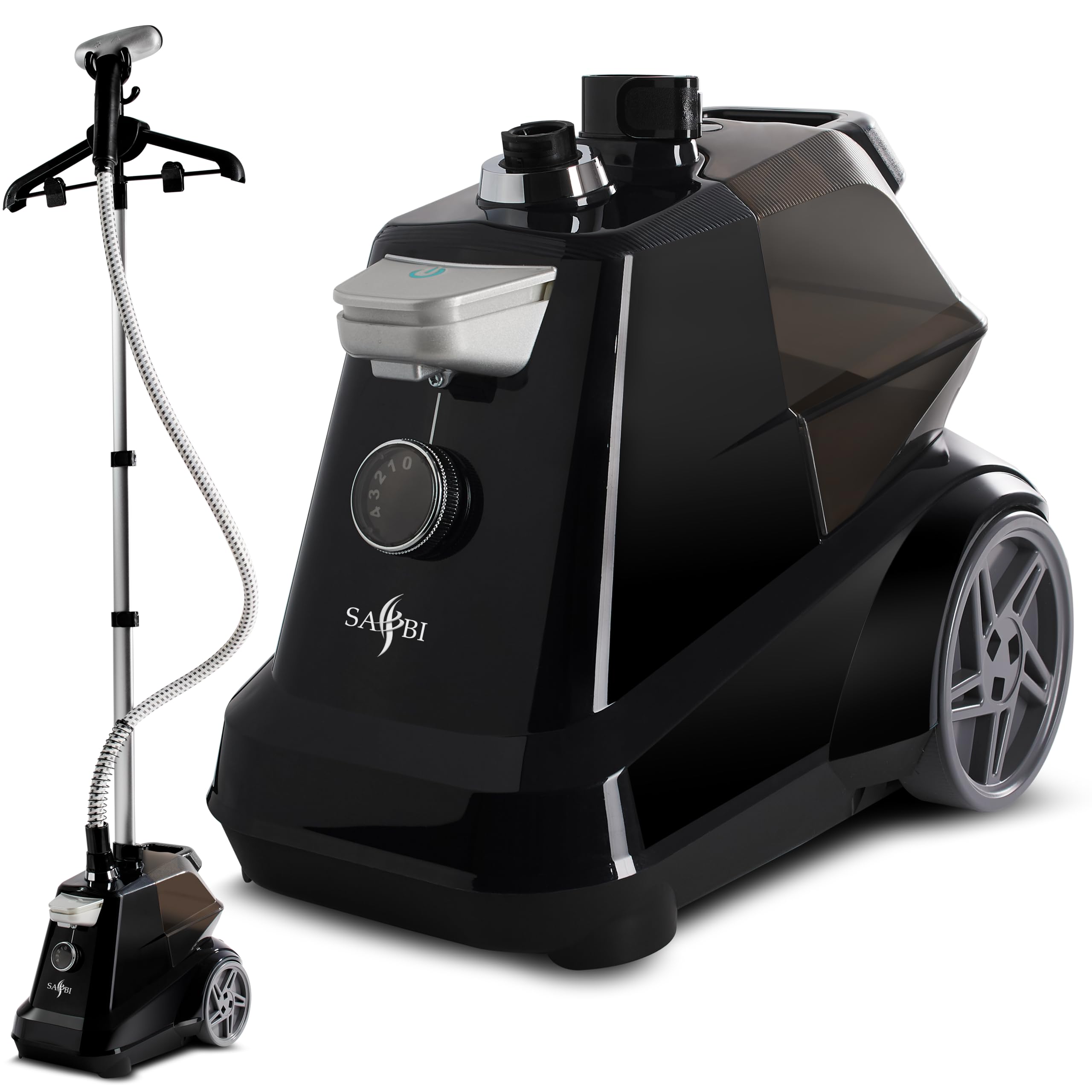 SA BI Professional 2200 W Garment Steamer Upright with 3L Water Tank, Steamer Clothing KILLS GERMS and Releases Wrinkles in no Time, Clothes Steamer Suitable for all Fabrics