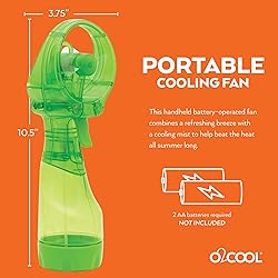 O2COOL Deluxe Handheld Battery Powered Water