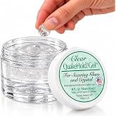 Quakehold! 22111 Gel for Glass and Crystal, Clear, 4oz | Clear Earthquake Gel for Glass, Crystal, Collectibles &amp; Figurines, Removable Museum Gel Helps Prevent Tipping &amp; Breakage