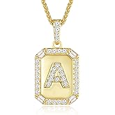 Peeshow 18k Gold Initial Necklaces for Women, Dainty Letter Pendant Chain Necklace, Gold Womens Jewelry Trendy, Gifts for Women Her Wife Mom Daughters on Anniversary Birthday