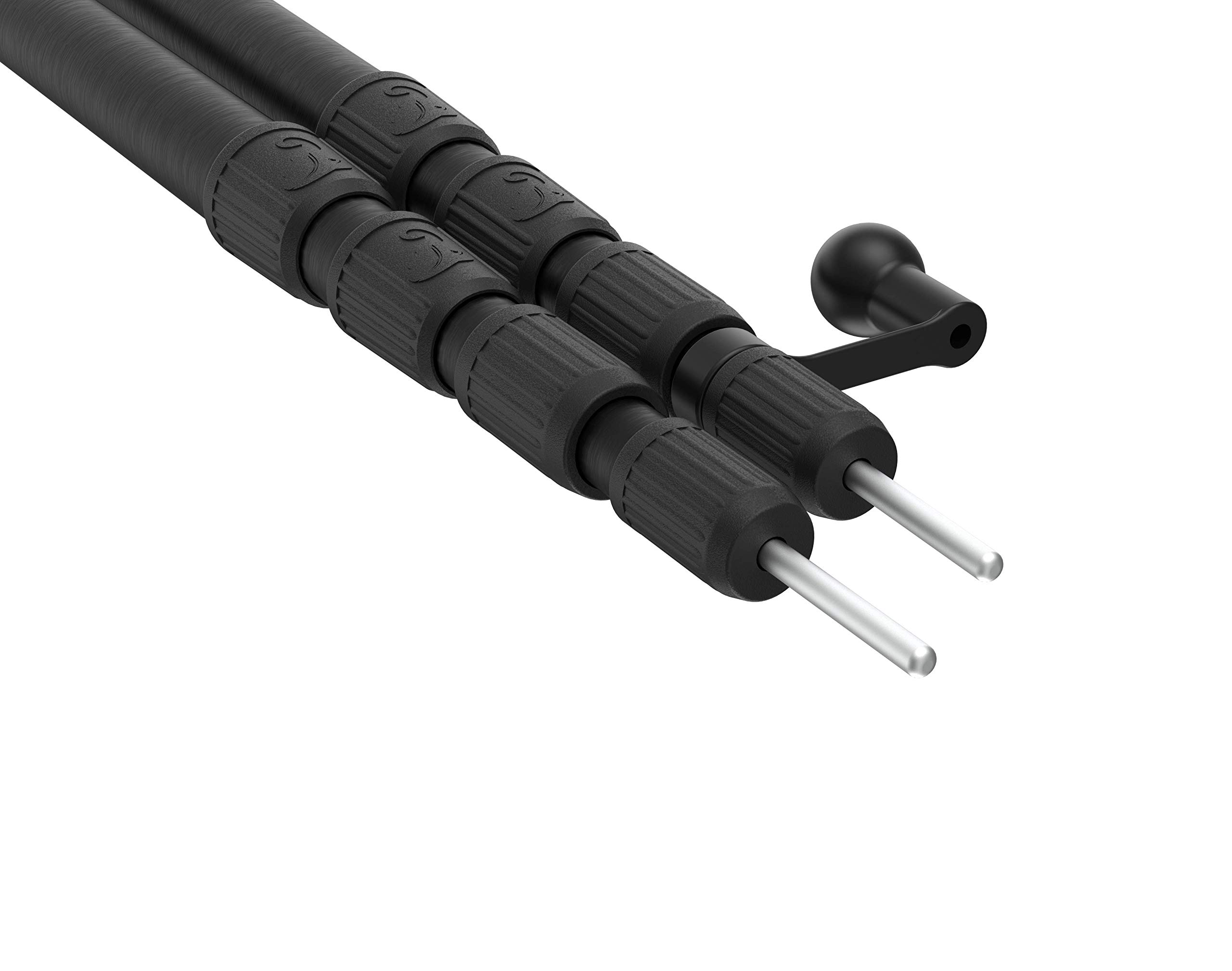 Telescoping Tarp Poles Set of 2 Adjustable Aluminum Rods for Tents