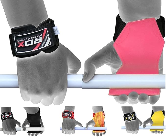 RDX Gym Straps Weight Lifting Gym Hook Palm Strap Crossfit Wrist Wraps Bodybuilding Training