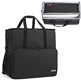 CURMIO Desktop Computer Tower and Monitor Carrying Case,Travel Tote Bag for PC Chassis, Monitor, Keyboard, Cable and Mouse, E