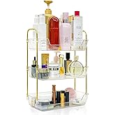 Leoenir 3-Tier Bathroom Organizer Countertop – Makeup, Perfume, and Skincare Storage Tray for Bathroom, Dresser, and Vanity