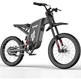 Freego X1-SE Electric Dirt Bike for Adult/Teens, 60V/25Ah Battery,750W Rear Hub Motor, 20MPH Street Legal City Ready, Built for Class 2 &amp; 3 Riding.