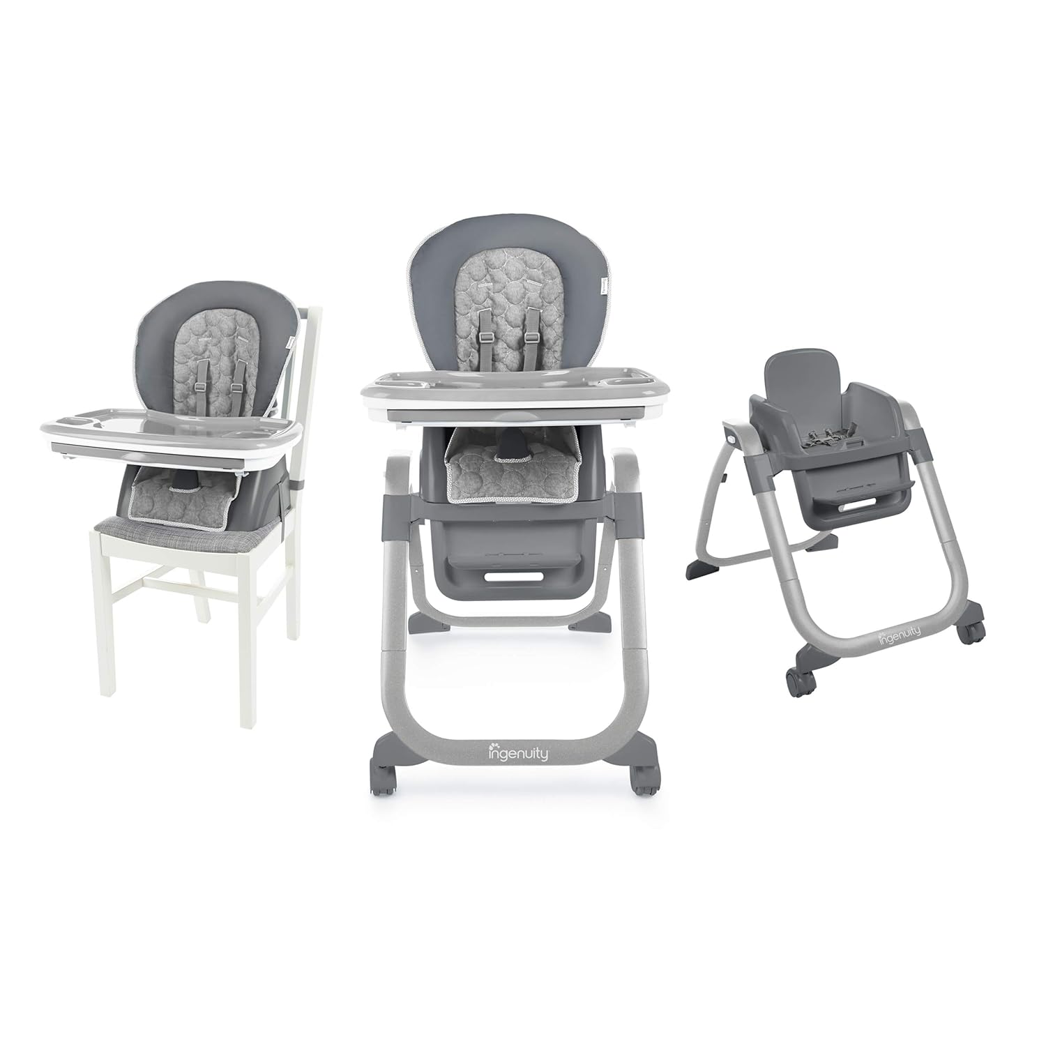 high chair with swing out tray