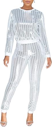 glitter two piece outfits