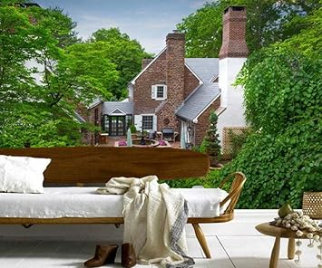 Qqasd Grandes Murales Casas Fuentes Mansion Diseno Arboles