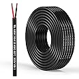 10 Gauge 2 Conductor Electrical Wire 10 AWG Wire Stranded PVC Cord Oxygen-Free Copper Cable 10FT/3.1M for Outdoor Lighting Automotive Battery Solar Panel (10/2AWG-10FT)