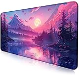 Sunset Mountain Scenic XXL Extended Mouse Pad, Fuji
