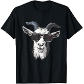 Goat Sunglasses Graphic T-Shirt