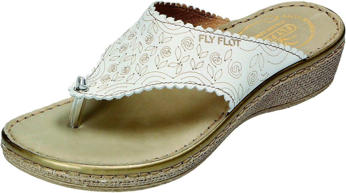 Fly Flot Women's Clogs Grey Weiss/Komb.