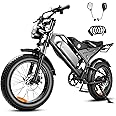 SMARTRAVEL Electric Bike 1200W Peak Brushless Motor with 18.2Ah Battery,Shimano 7 Speed Gears,Up to 28MPH E Bike for Commute Mountain Beach Snow Riding,20" Fat Tire for Adults,DK400