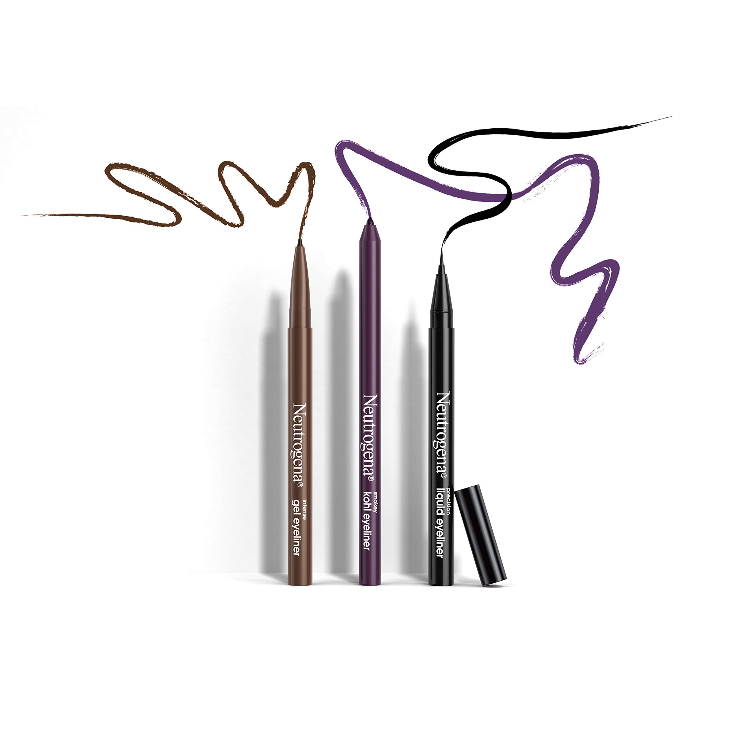 Neutrogena Smokey Kohl Eyeliner with Antioxidant Vitamin E, Water-Resistant & Smooth-Gliding Eyeliner Makeup, Dark Brown, 0.014 oz