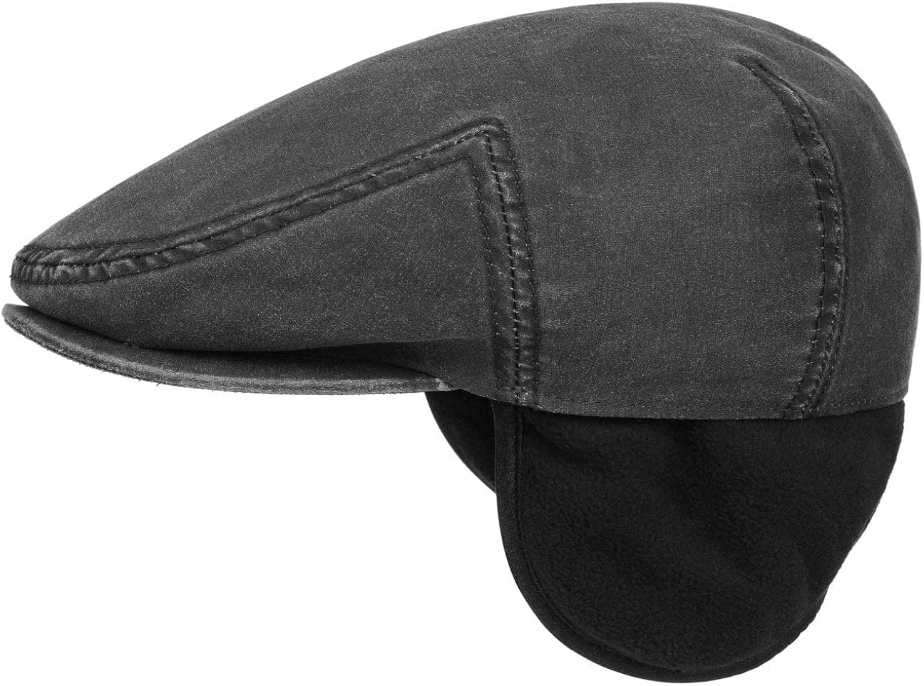 Stetson Kent Flat Cap with Ear Flaps Men Made in The EU Men´s hat Ivy