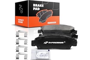 A-Premium Rear Ceramic Disc Brake Pads Set Compatible with Select Buick, Chevy, GMC, Isuzu, Oldsmobile, Saab, Saturn Models -